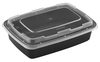 A Picture of product FIS-17CB38 38 OZ RECTANGULAR BOWL W/ LID, PP - E SERIES 50/Bag 6/CS - 150 Sets