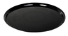 A Picture of product FIS-7201BK Platter Pleasers Supreme Round Trays. 12 in. Black. 25 trays/case.
