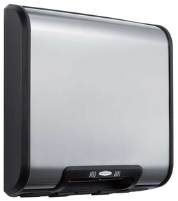 Bobrick QuietDry™ Series TrimDry™ ADA Surface Mounted Hand Dryer. Stainless Steel.