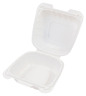 A Picture of product ACR-MFHL6631CW AmerCareRoyal Mineral Filled Polypropylene Hinged Lid Containers. 6 X 6 X 3 in. White. 300/case.