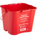 San Jamar Sanitizing Kleen-Pail Pro Bucket. 6 qt. 9 X 7 1/2 in. Red.