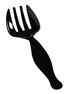 A Picture of product FIS-PP3301BK Platter Pleasers Polypropylene Serving Forks. 8.5 in. Black. 144/case.