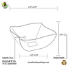 A Picture of product FIS-116BK 16 OZ. SERVING BOWL 80 per case