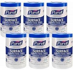 PURELL® Healthcare Surface Disinfecting Wipes 110 ct Canister, 7" x 10" Wipes 6/Case