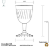 A Picture of product FIS-2206 Flairware 2 Piece Wine Goblets. 5 oz. 20/bag, 18 bags/carton.