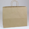 A Picture of product TWS-433BR Choice Natural Kraft Paper Shopping Bag with Handles. 16 X 6 X 12 in. 250/case.