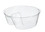 A Picture of product DCC-PF35C1 Single Compartment PET Cup Insert. 3.5 oz. Clear. 100 inserts/sleeve, 10 sleeves/case.