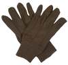 A Picture of product TWS-39414 Standard Polyester / Cotton Jersey Gloves. Size Large. Brown. 12/pack.
