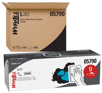 WypAll L40 Wipers, Jumbo Roll, White - 750 count