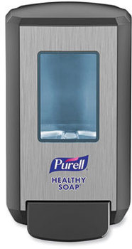 PURELL® CS4 Soap Push-Style Dispenser. 1,250 mL. 6.5 X 6.12 X 10.81 in. Graphite.