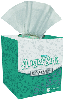 Angel Soft ps® Premium Facial Tissue, Cube Box.  7.65" x 8.85".  96 Sheets/36 Boxes