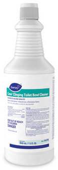 Crew® Clinging Toilet Bowl Cleaner.  32 oz Squeeze Bottle, Green in color, floral scent.  12 Bottles/Case.