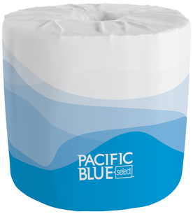 PACIFIC BLUE SELECT™ STANDARD ROLL EMBOSSED 2-PLY TOILET PAPER BY GP PRO (GEORGIA-PACIFIC), 40 ROLLS PER CASE 40 ROLL(S) @ 550 Sheets, Sheet (WxL) 4" x 4.05"