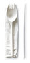 A Picture of product BWK-SCHOOLMWPP Boardwalk® School Cutlery Kit, Napkin/Spork/Straw, White, 1000/Carton