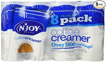 N'Joy Non-Dairy Coffee Creamer, 16 oz Canister, 8/Case