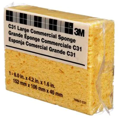Scotch-Brite™ Industrial Commercial Cellulose Sponge, Yellow, 4-1/4" x 6", 24/Case