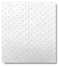 Spilfyter Oil Only Single-Ply Lightweight Sorbent Pads. 16 X 18 in. White. 200/case.