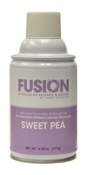 Fusion Metered Aerosols. 6.25 oz. Sweet Pea scent. 12 cans/case.