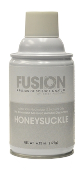 Fusion Metered Aerosols. 6.25 oz. Honeysuckle scent. 12 cans/case.