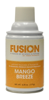 Fusion Metered Aerosols. 6.25 oz. Mango Breeze scent. 12 cans/case.