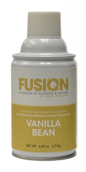 Fusion Metered Aerosols. 6.25 oz. Vanilla Bean scent. 12 cans/case.