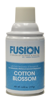 Fusion Metered Aerosols. 6.25 oz. Cotton Blossom scent. 12 cans/case.
