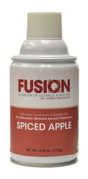 Fusion 9000 90-day Metered Aerosols. 7 oz. Spiced Apple scent. 4 cans/case.