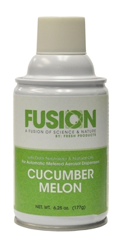 Fusion 9000 90-day Metered Aerosols. 7 oz. Cucumber Melon scent. 4 cans/case.