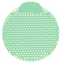 A Picture of product FRP-S702 Slant7 Angled Urinal Screens, Cucumber Melon Scent, 10/Box, 60/Case