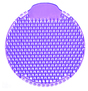 A Picture of product FRP-S711 Slant7 Angled Urinal Screens, Fabulous Scent, 10/Box, 60/Case