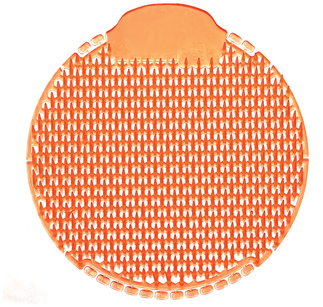 Slant7 Angled Urinal Screens, Mango Scent, 10/Box, 60/Case
