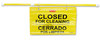 A Picture of product 972-825 Site Safety Hanging Sign with Multi-Lingual "Closed for Cleaning" Imprint.
