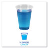 A Picture of product BWK-TRANSCUP16 Boardwalk® Translucent Plastic Cold Cups. 16 oz. 20 cups/sleeve, 50 sleeves/case.