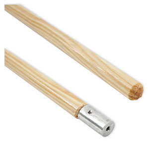 Boardwalk® Lacquered Wood Lie-Flat Screw-In Mop Handle. 1 1/8 X 60 in. Natural.