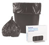 A Picture of product BWK-1717L Boardwalk® Low-Density Can Liners,  17 x 17, .35 Mil, 4 Gallon, Black, 50 Bags/Roll, 20/CT