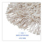 A Picture of product BWK-1491 Boardwalk® Wedge Dust Mop Head,  Cotton, 17 1/2l x 13 1/2w, White