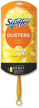 Swiffer® Heavy Duty Dusters Starter Kit, 6 in. Handle with Two Disposable Dusters. 4 kits/case.