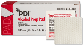 Sani Professional® PDI Alcohol Prep Pads, 200/Box