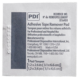 PDI Adhesive Tape Remover Pads, 100 Pads/Box, 10 Boxes/Case