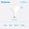 A Picture of product AMZ-B086Z7BRZZ Sunco Lighting Dimmable BR40 LED Indoor Flood Light Light Bulbs. E26 Base. 100W Equivalent. 6000K. Daylight White. 10/pack.
