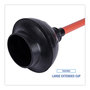 A Picture of product 605-202 Industrial Toilet Bowl Plunger.  17" Heavy Duty Plastic Handle.  Black Color.
