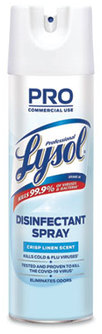 Lysol Professional Disinfectant Aerosol Spray. 19 oz. Crisp Linen scent. 12 Cans/Case.