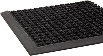 #250 Super-Soaker Hobnail - Rubber Border, Medium Traffic, Mats, 6' x 10', Charcoal