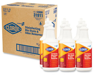 Clorox® Disinfecting Bio Stain and Odor Remover Pull-Top Bottle. 32 oz. Fragranced. 6 count.