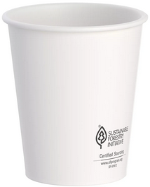 Solo ThermoGuard® Double Walled Insulated Paper Hot Cups. 12 oz. White. 30 cups/sleeve, 20 sleeves/case.