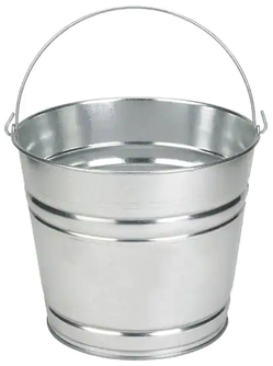 Galvanized Steel Bucket, 2.5 Gal (10 Qt)