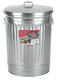 A Picture of product 978-601 Behrens Galvanized Steel Garbage Can with Lid. 31 gal.