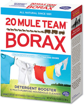 Dial® 20 Mule Team® Borax Laundry Booster, Powder, 4 lb Box, 6 Boxes/Carton