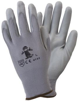 GRAY/GRAY FOAM COATED KNIT GLV POLY/NYLON SMOOTH GRIP XL DOZEN