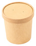 A Picture of product ACR-PFC16NCOM AmerCareRoyal Paper Food Container and Lid Combo. 16 oz. Kraft. 250/case.